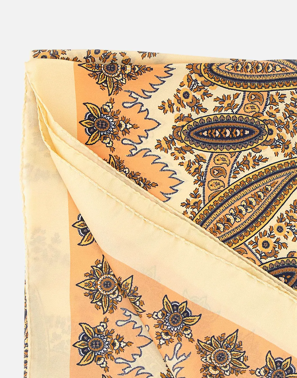 Paisley Print Silk Scarf