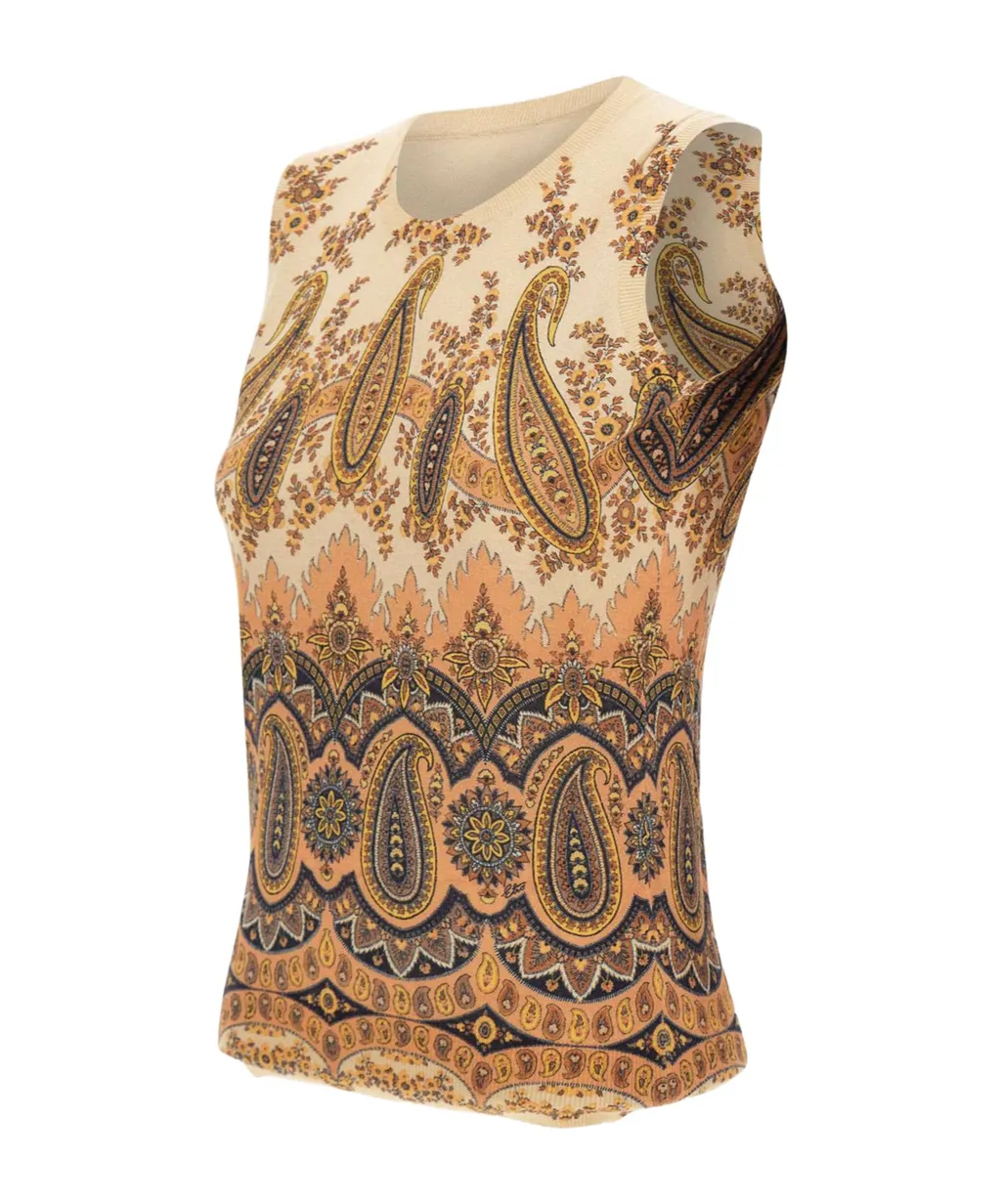 Crew Neck Knitted Vest