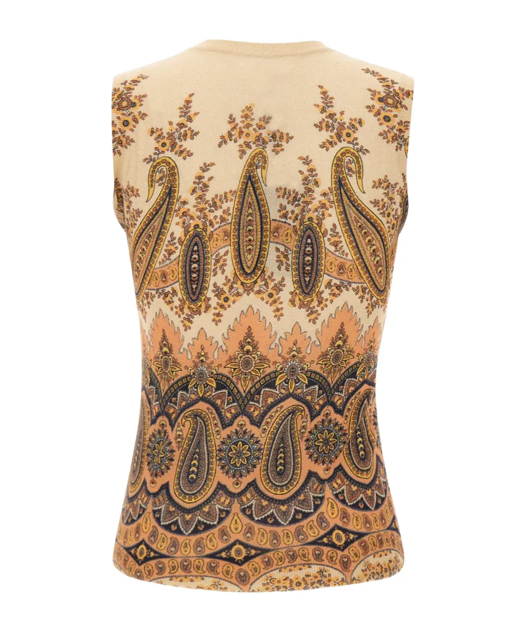Crew Neck Knitted Vest