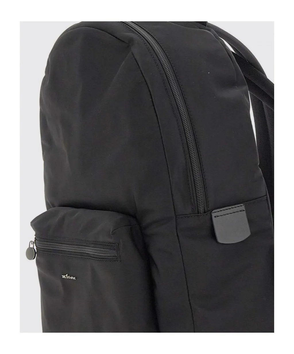 Kiton Logo Lettering Zipped Backpack