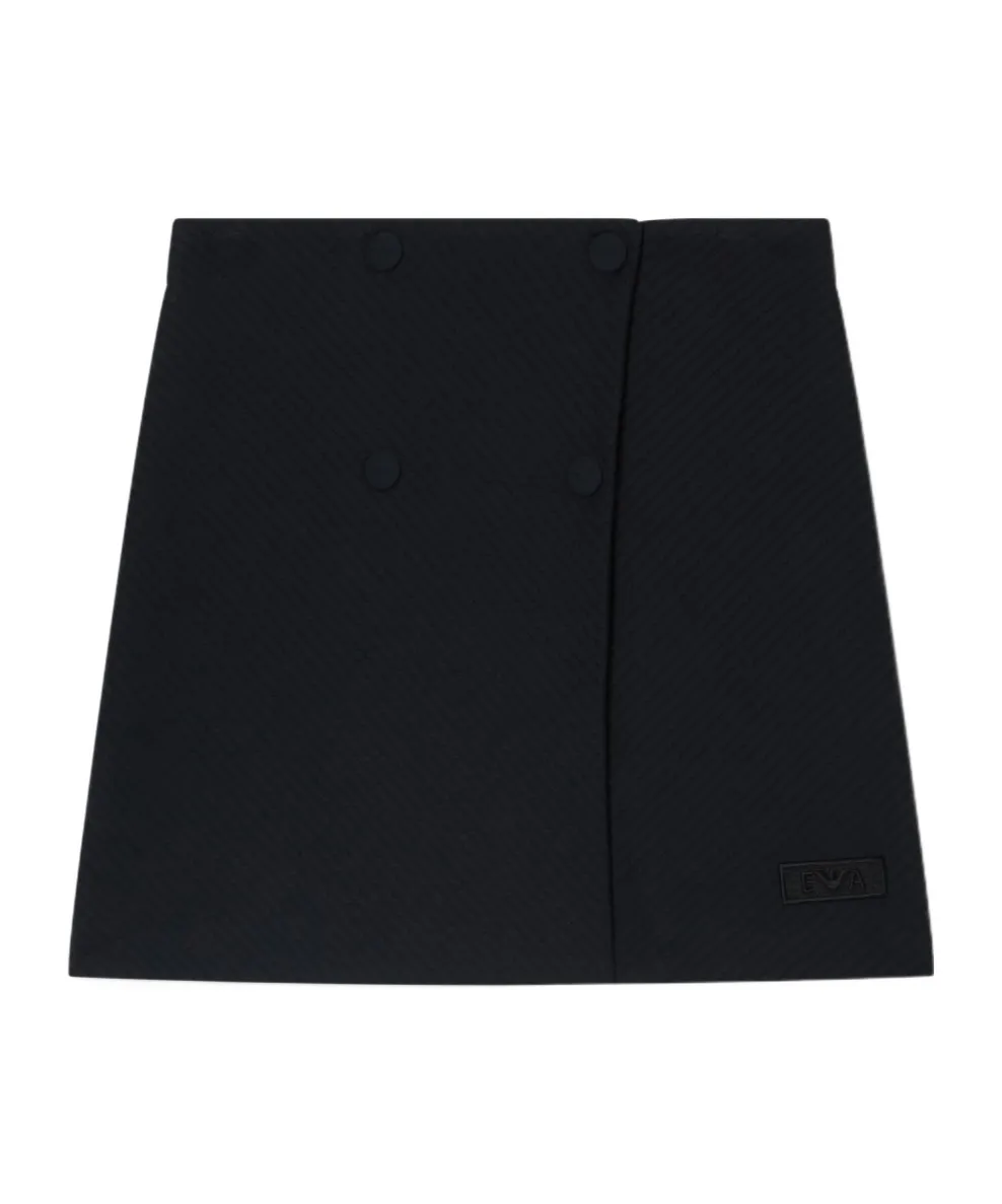 Quilted Jersey Wrap Skirt