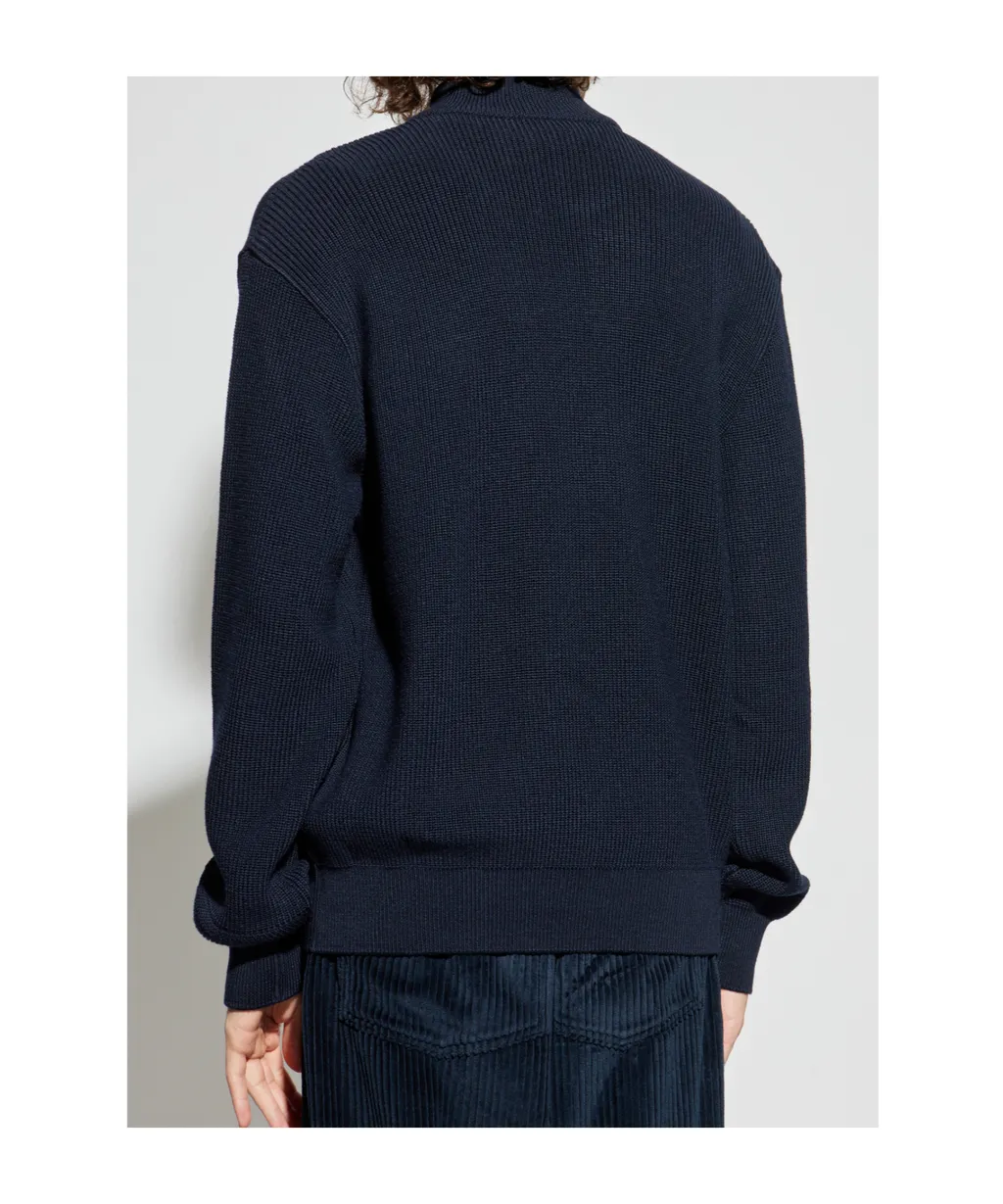 Ribbed Zip-Up Cardigan
