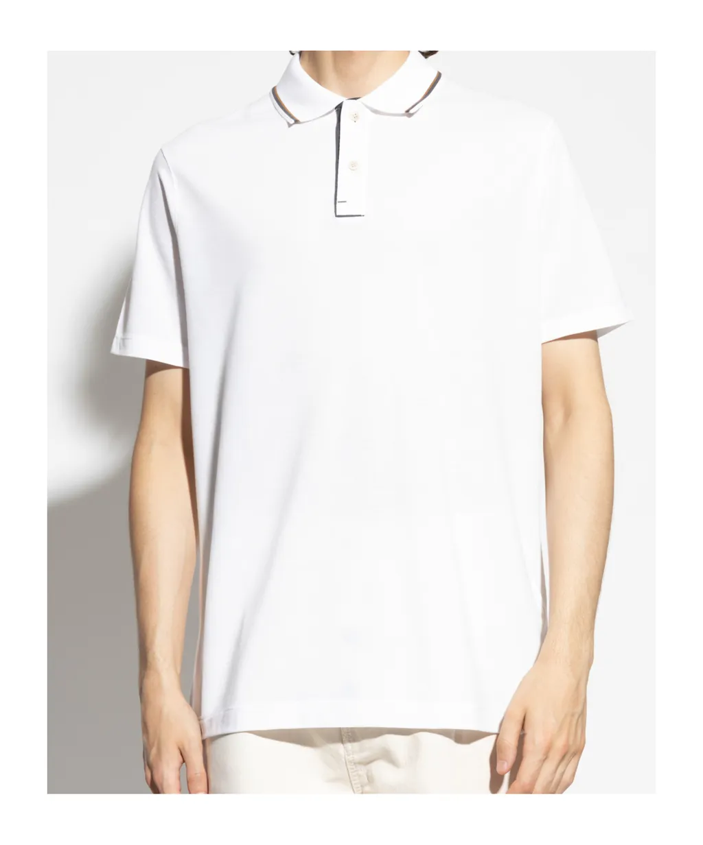 Tipped-Collar Polo Shirt