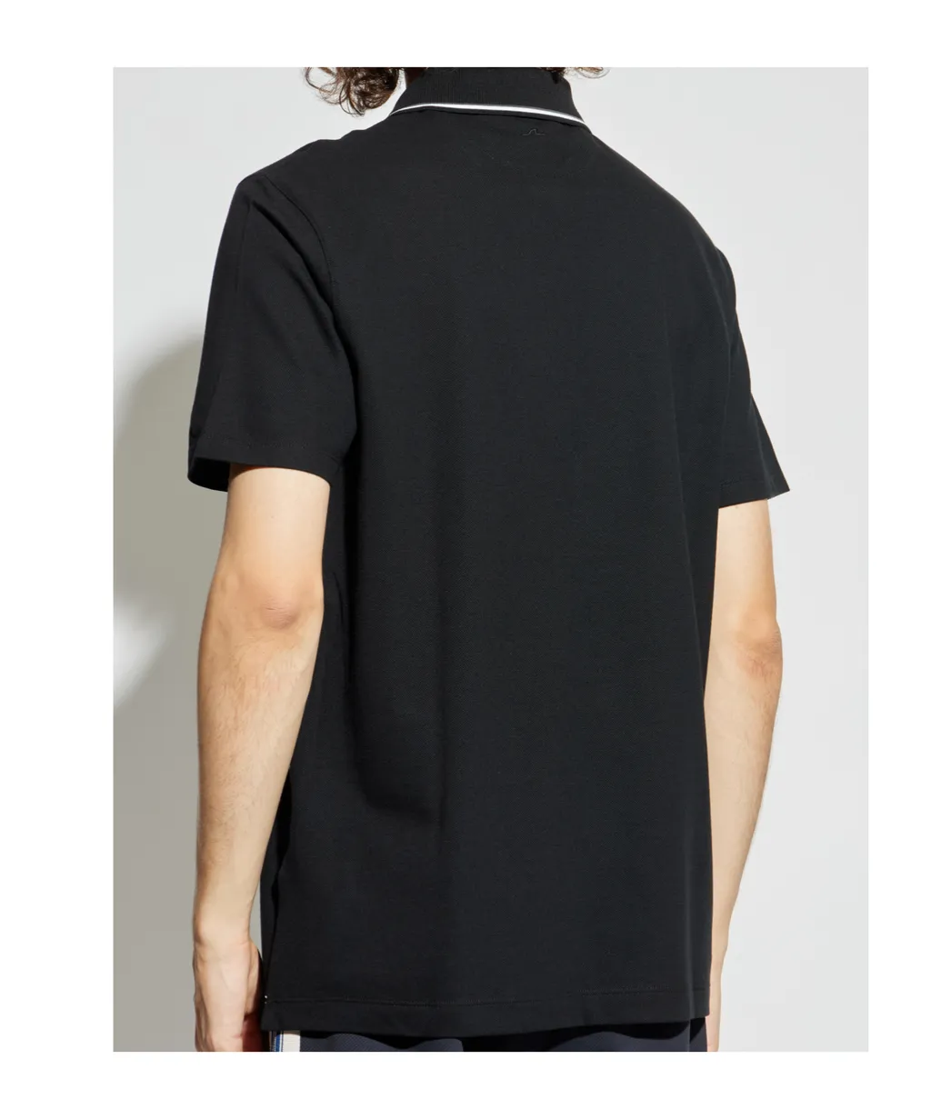 Contrasting-Trim Polo Shirt