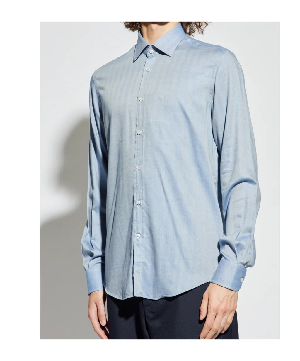Herringbone Cotton Shirt