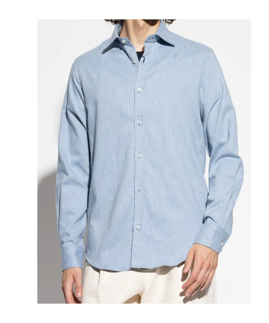 Long-Sleeve Buttoned-Up Shirt