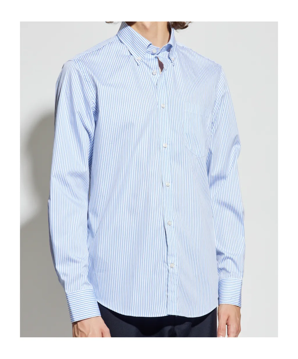 Striped Button-Down Shirt