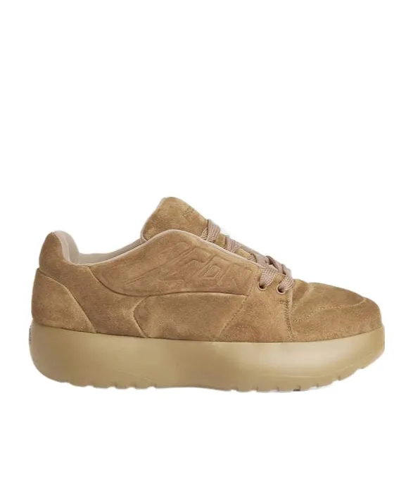 Logo-Detail Suede Sneakers