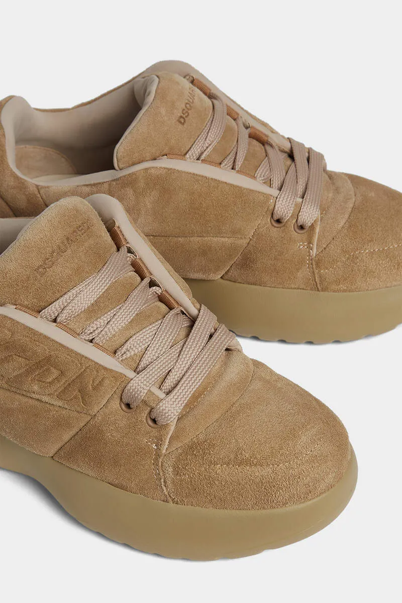 Logo-Detail Suede Sneakers