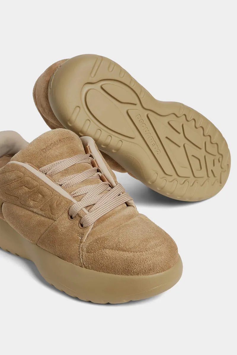 Logo-Detail Suede Sneakers