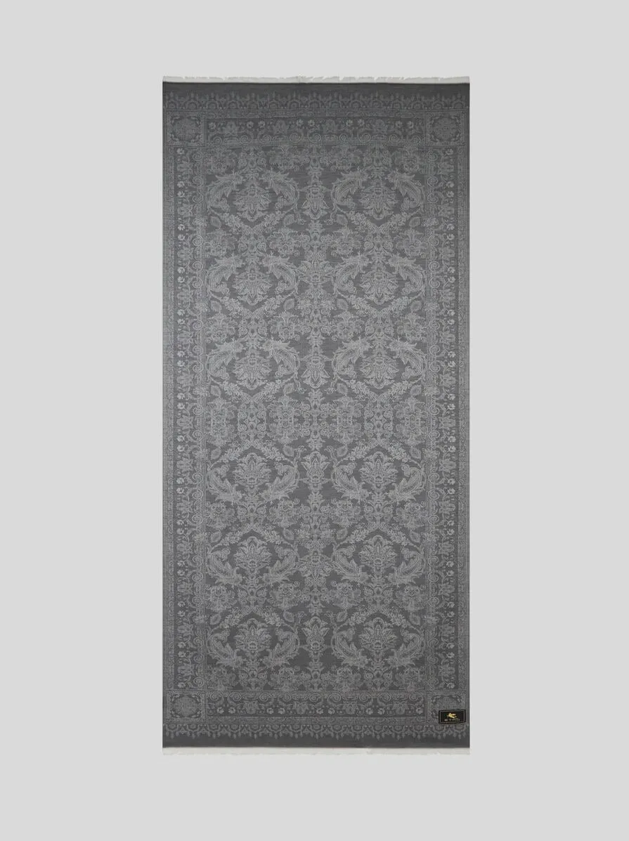 Wool, Cotton And Silk Scarf