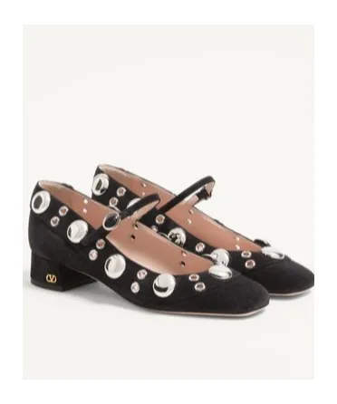 Valentino Vlogo Signature Eyelet Detailed Pumps