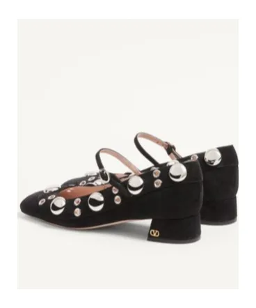 Valentino Vlogo Signature Eyelet Detailed Pumps