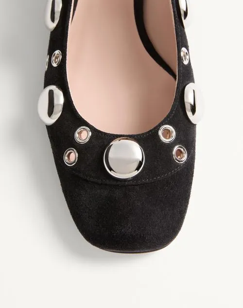 Valentino Vlogo Signature Eyelet Detailed Pumps