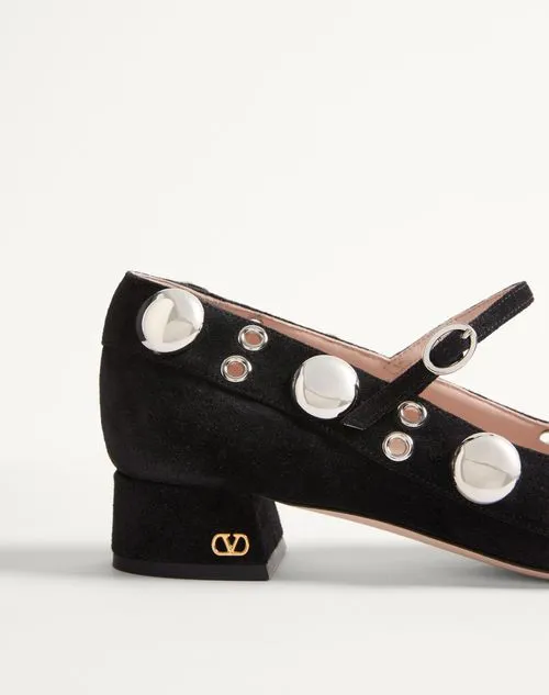 Valentino Vlogo Signature Eyelet Detailed Pumps
