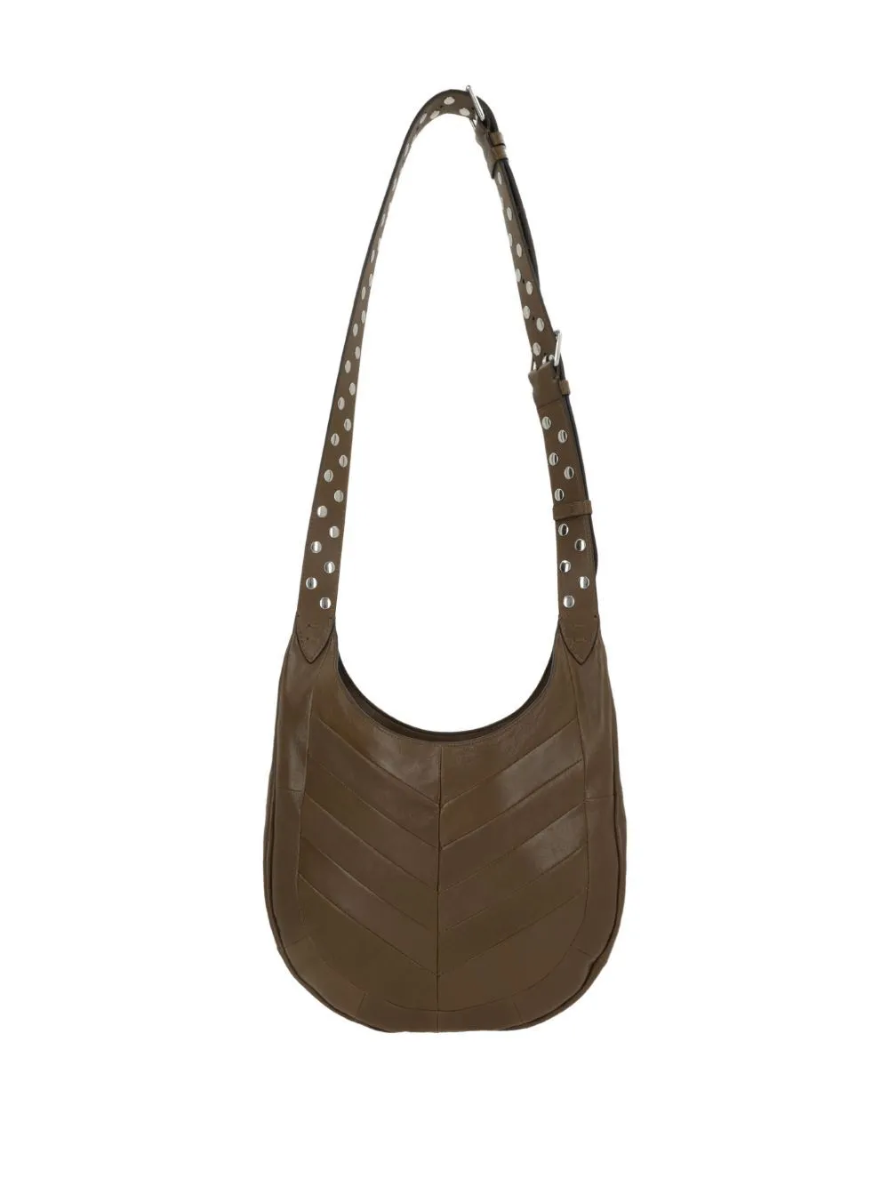 Valentino Chevron-Patterned Logo Plaque Shoulder Bag