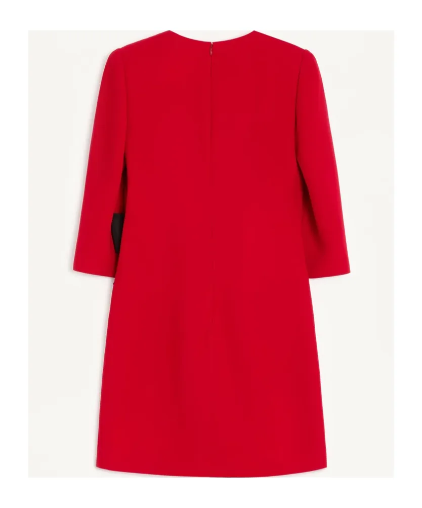Valentino Bow Detailed V-Neck Dress