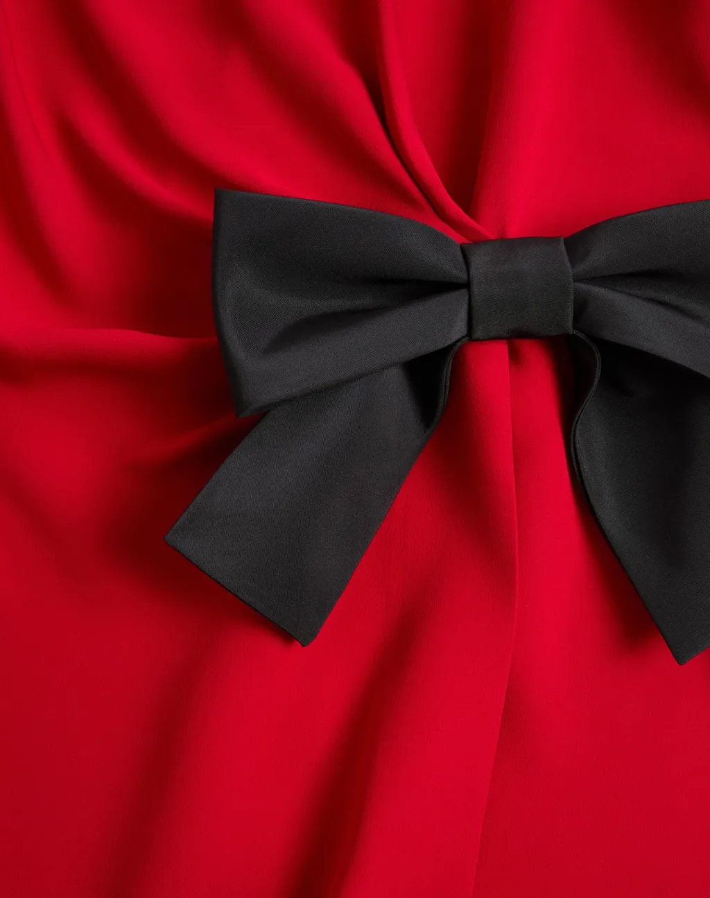 Valentino Bow Detailed V-Neck Dress