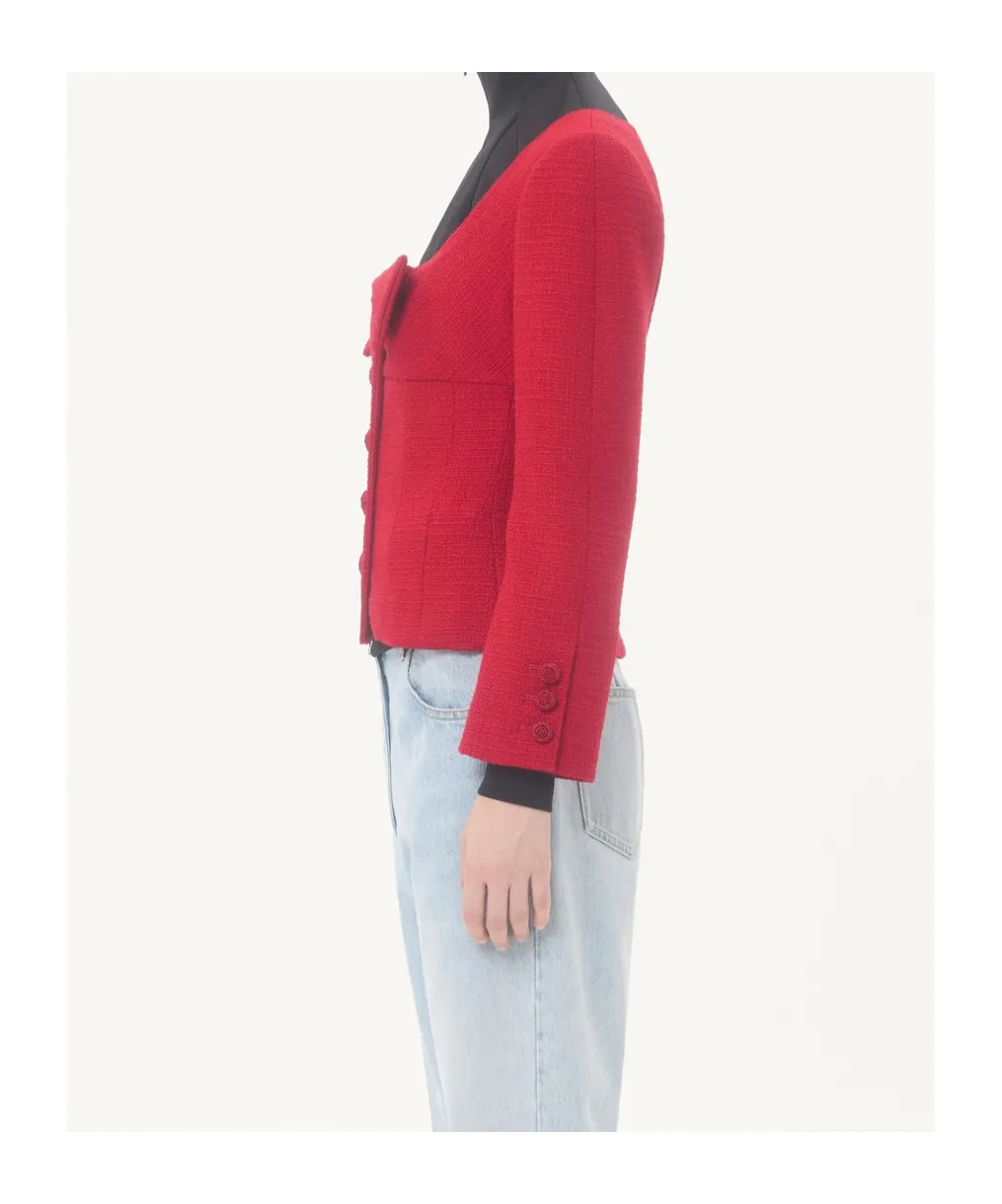 Valentino Bow Detailed Button-Up Jacket