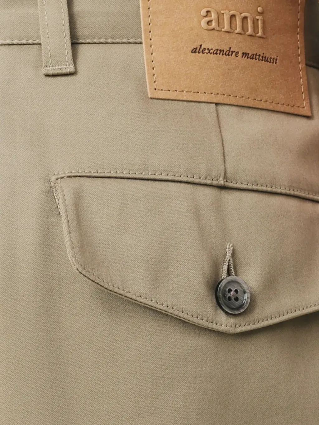 Ami Paris Pleated Straight-Leg Trousers