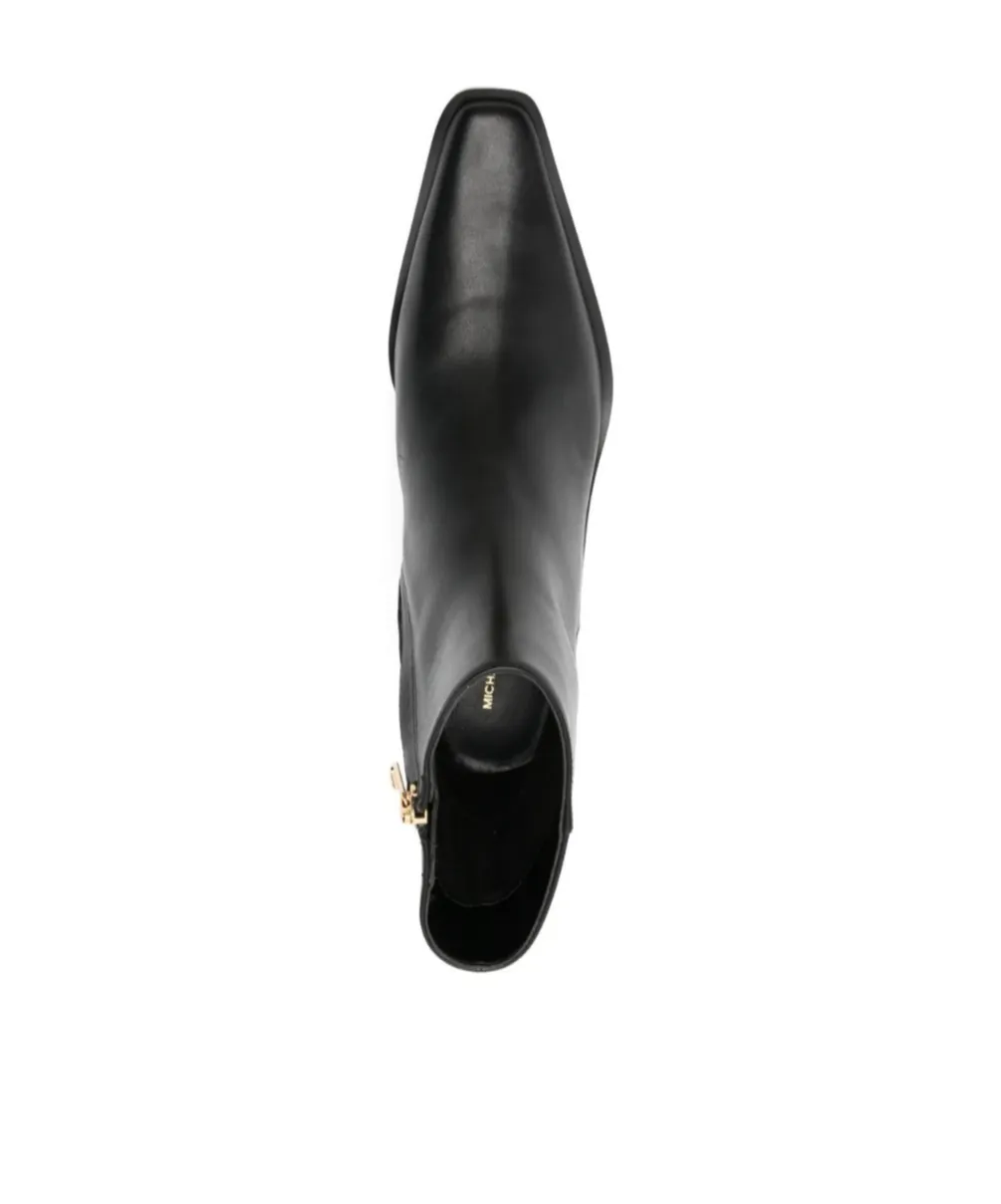 65Mm Leather Zip-Fastening Cowboy Boots