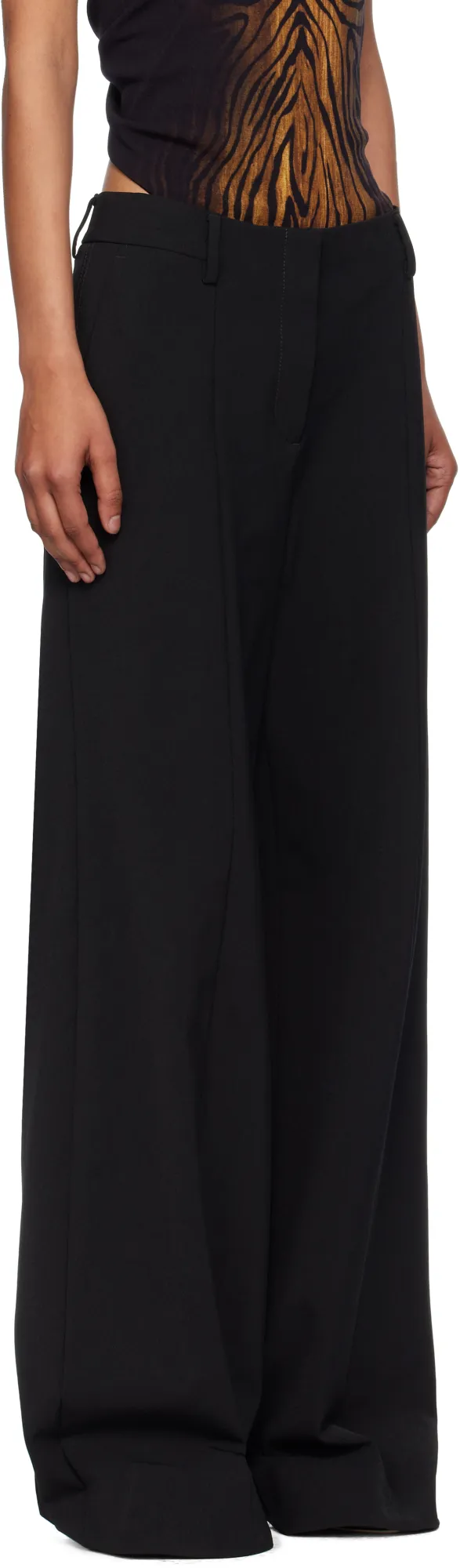Jean Paul Gaultier Wide Leg Tailored Trousers