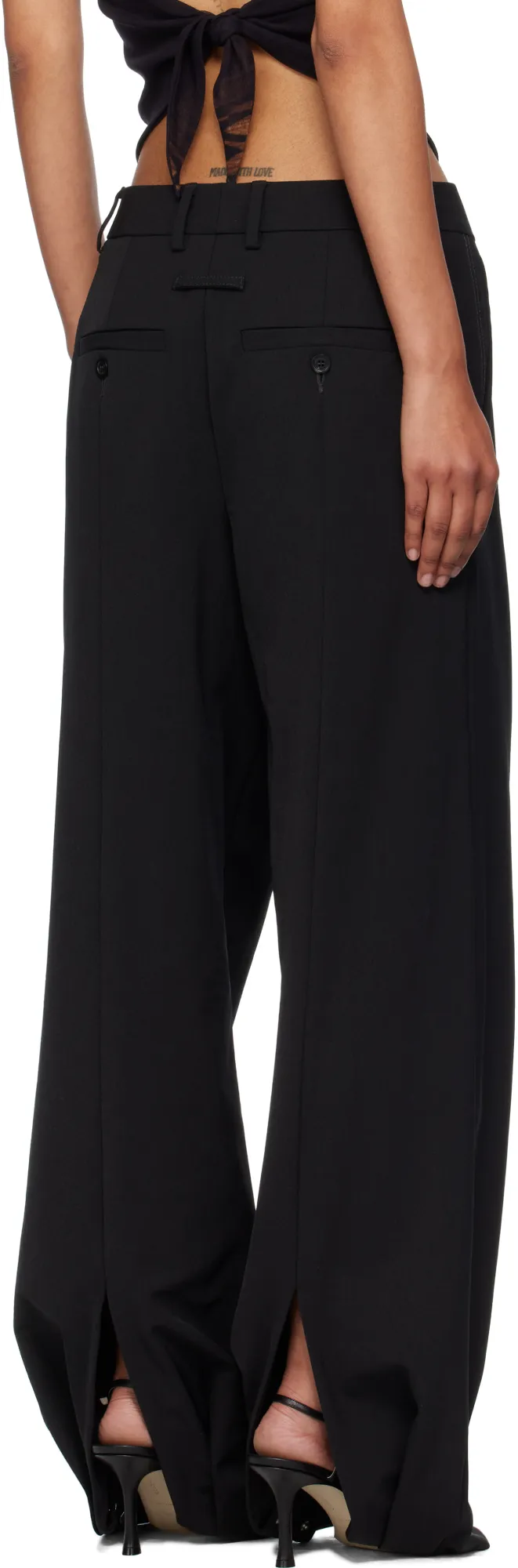 Jean Paul Gaultier Wide Leg Tailored Trousers