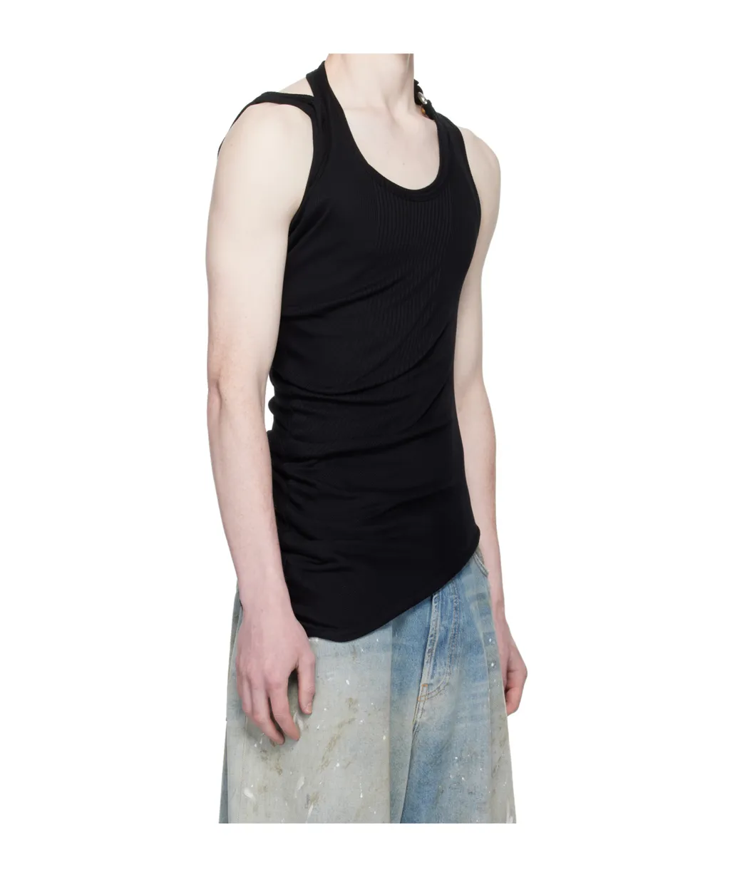 Twisted Double-Layer Tank Top