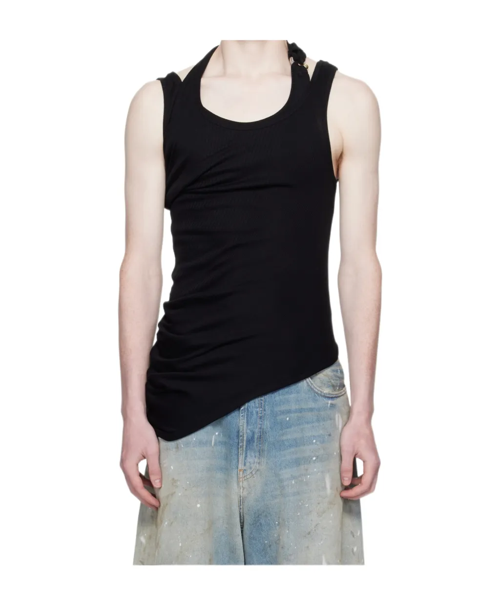 Twisted Double-Layer Tank Top