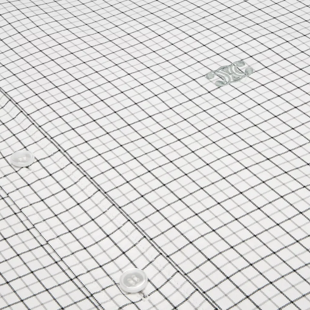 Relaxed Shirt In Checked Cotton Twill