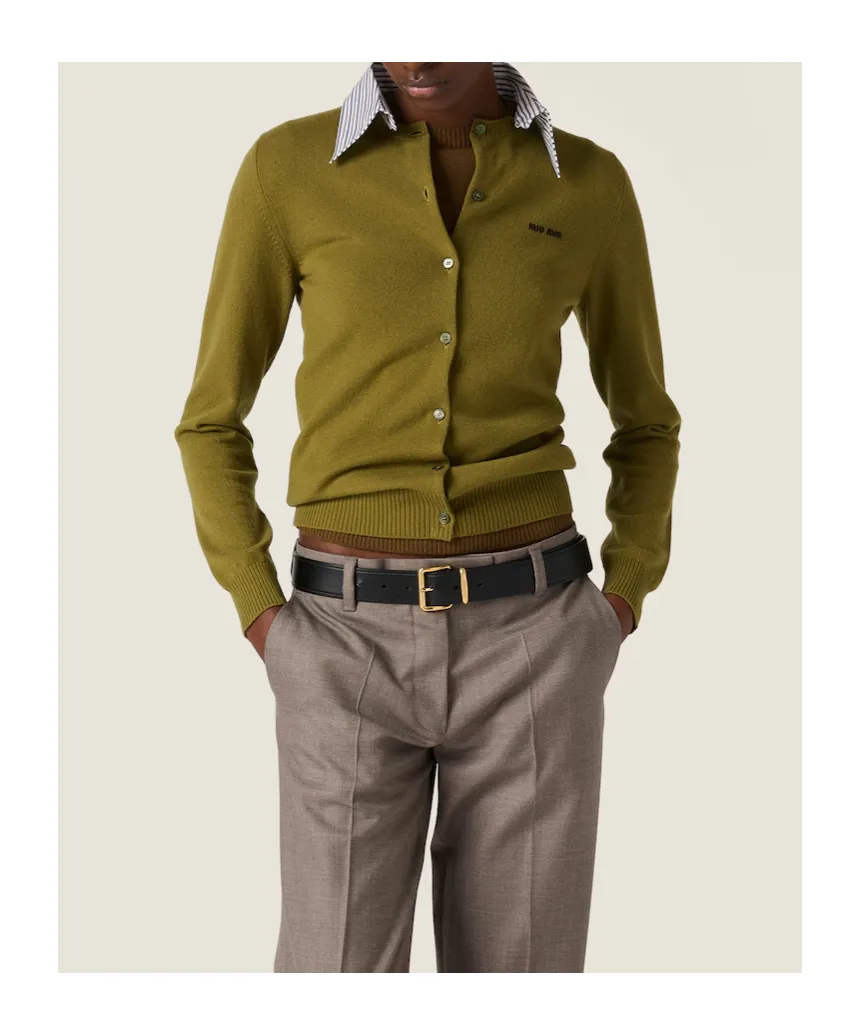 Cashmere Cardigan With Collar