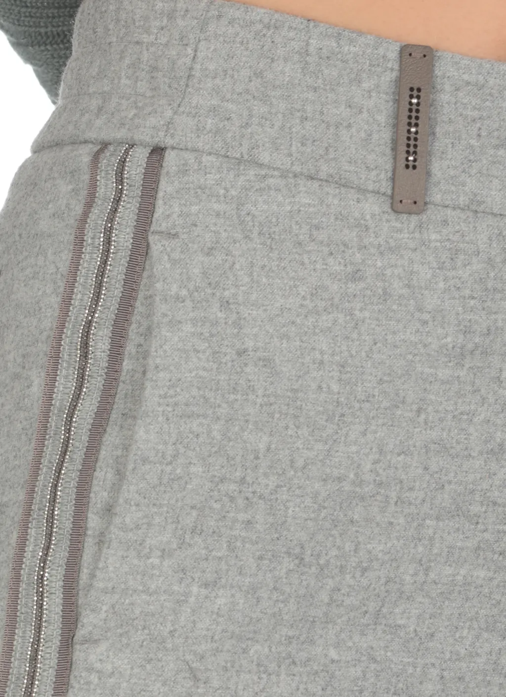 Bead-Embellished Trousers