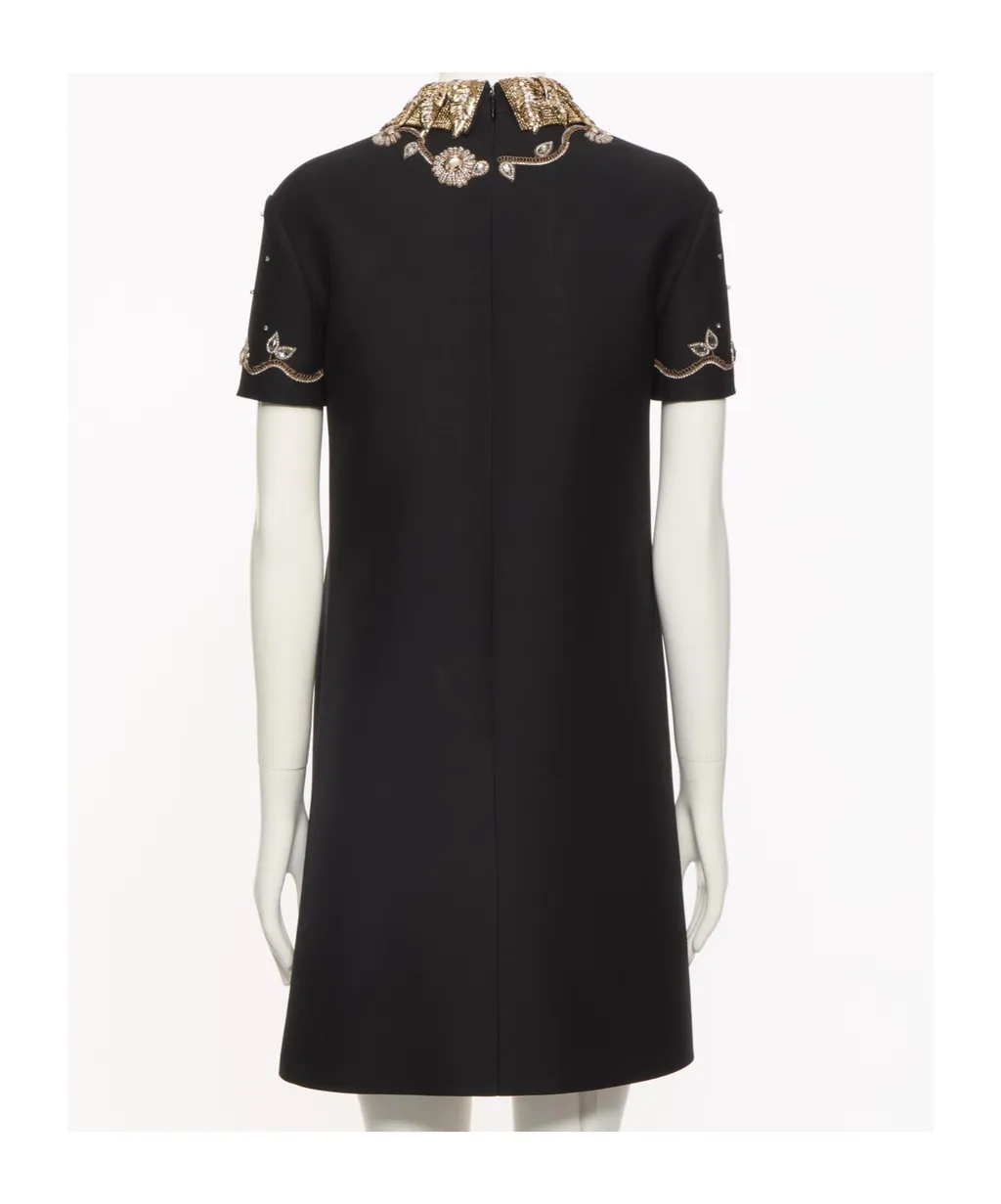 Lapel Short Sleeve Dress