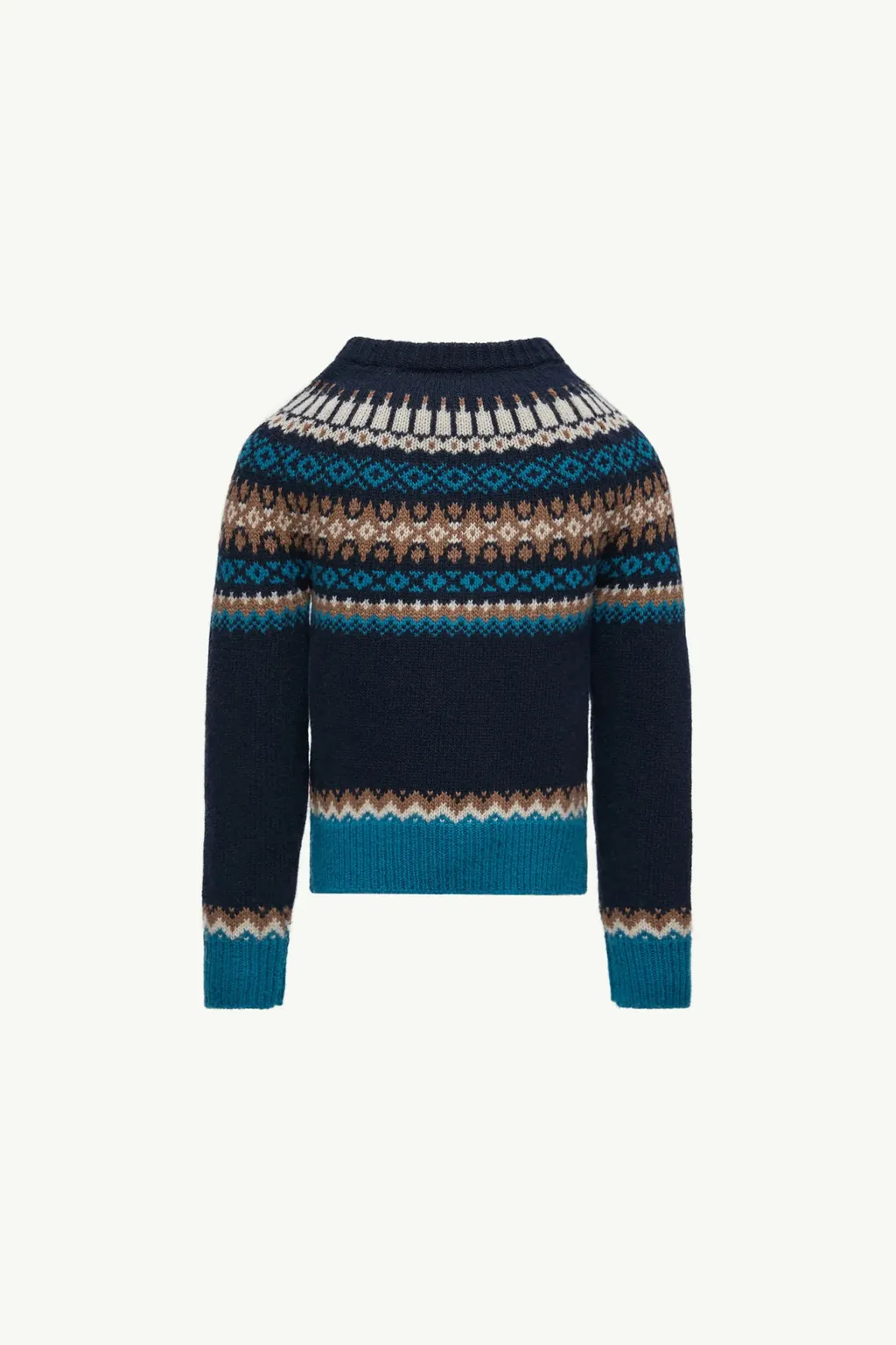 Moncler Enfant Fair-Isle Pattern Crewneck Knitted Jumper