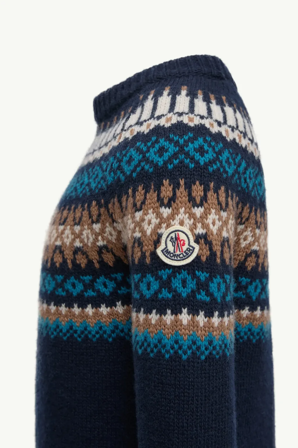 Moncler Enfant Fair-Isle Pattern Crewneck Knitted Jumper