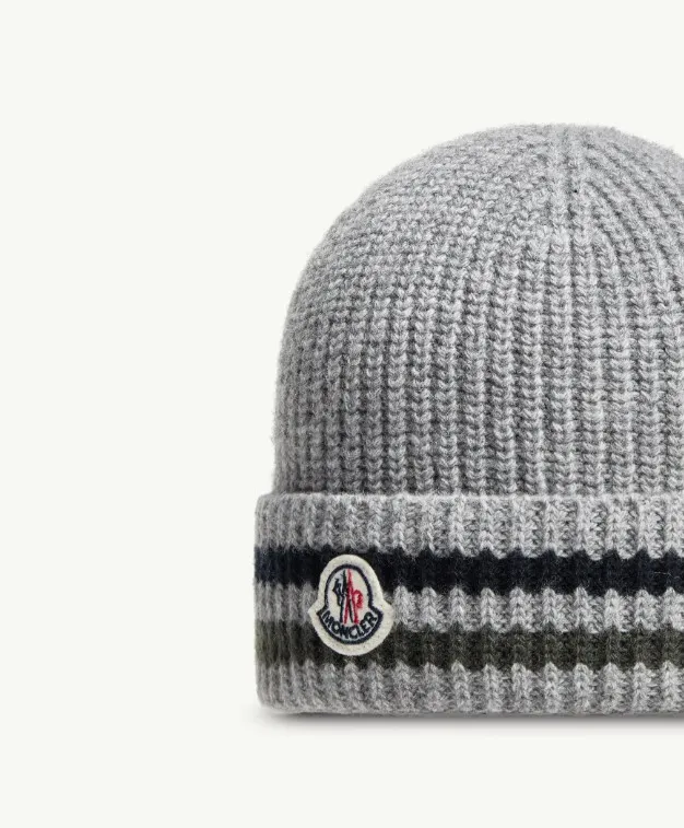 Striped Wool Beanie