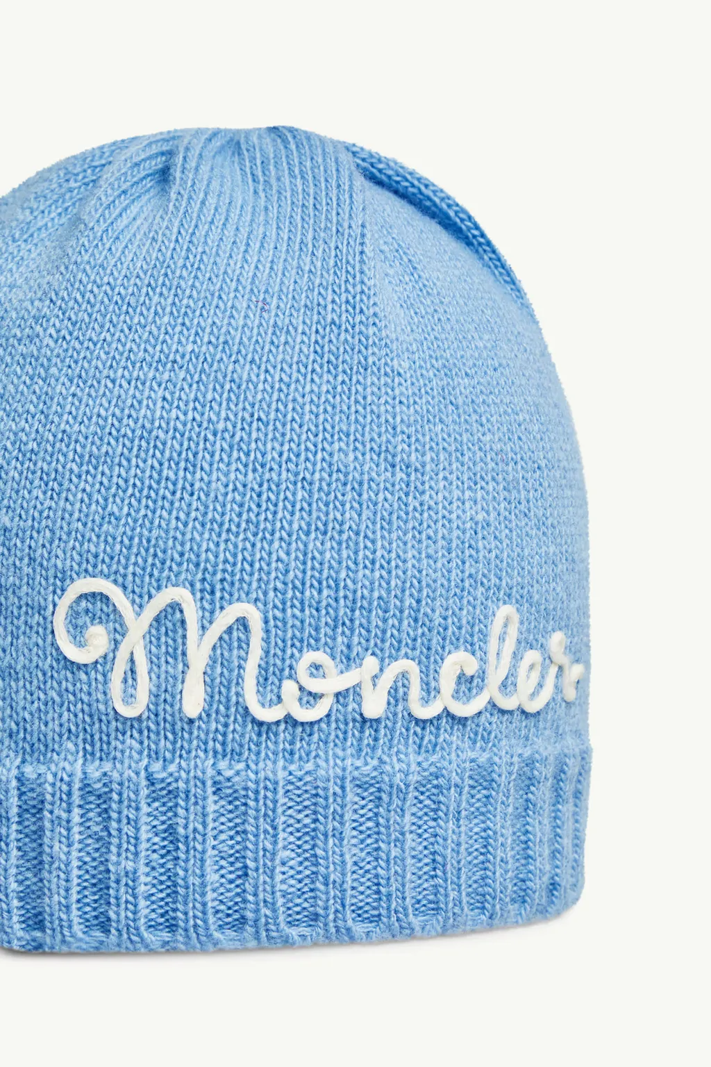 Embroidered Logo Wool & Cashmere Beanie