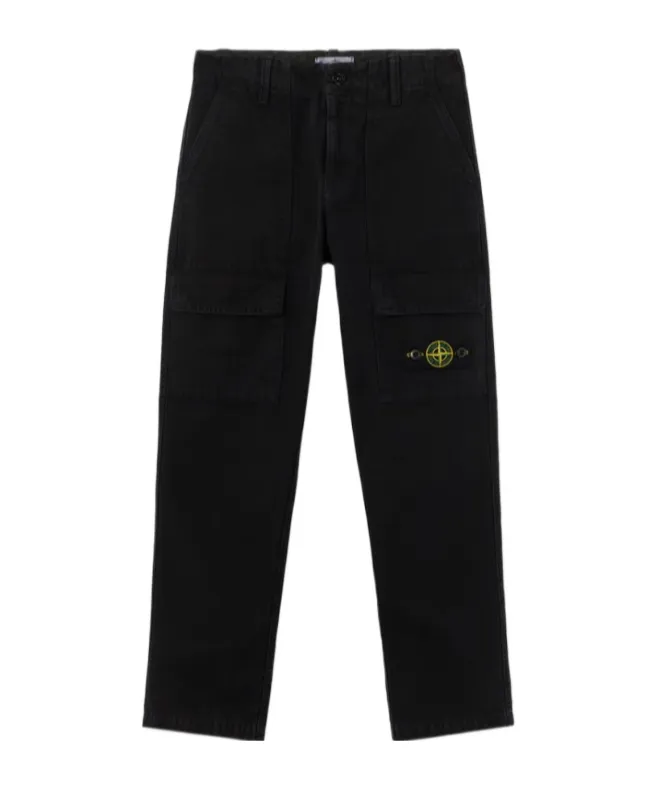 Stone Island Junior Comfort Fit Cargo Trousers