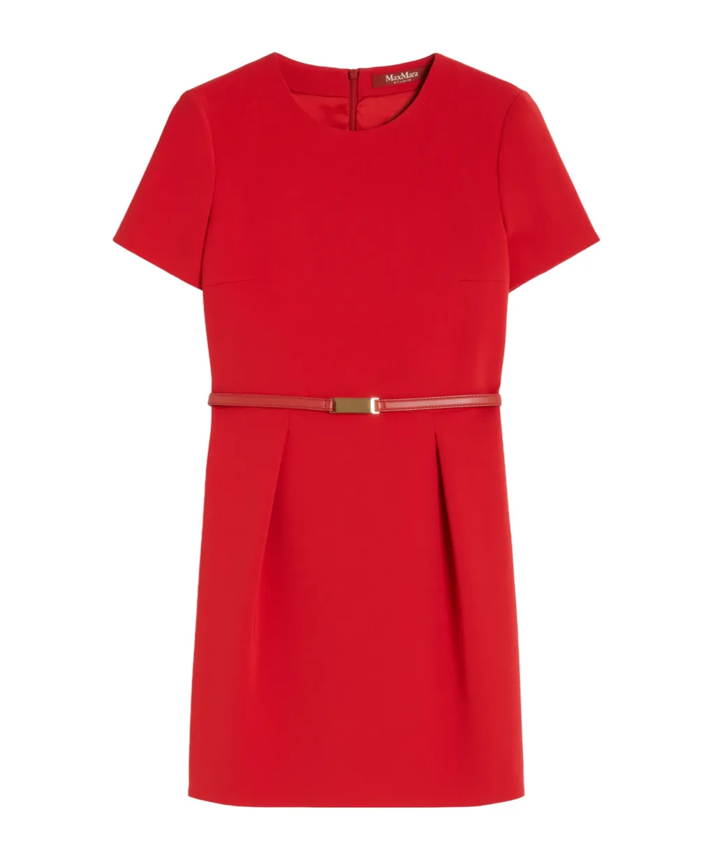 Max Mara Studio Kefalos Short-Sleeved Belted Dress