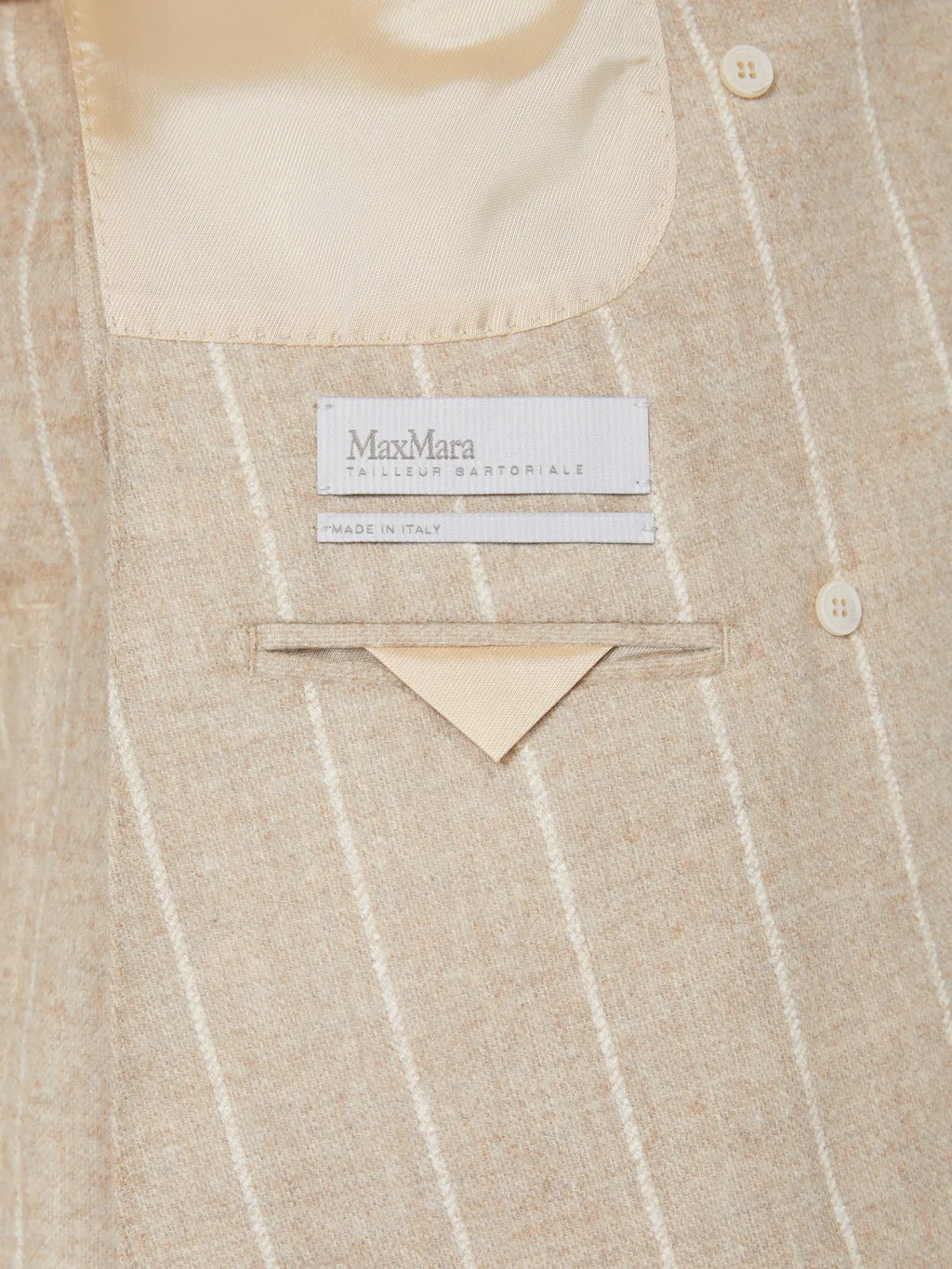 Striped Double-Breasted Blazer
