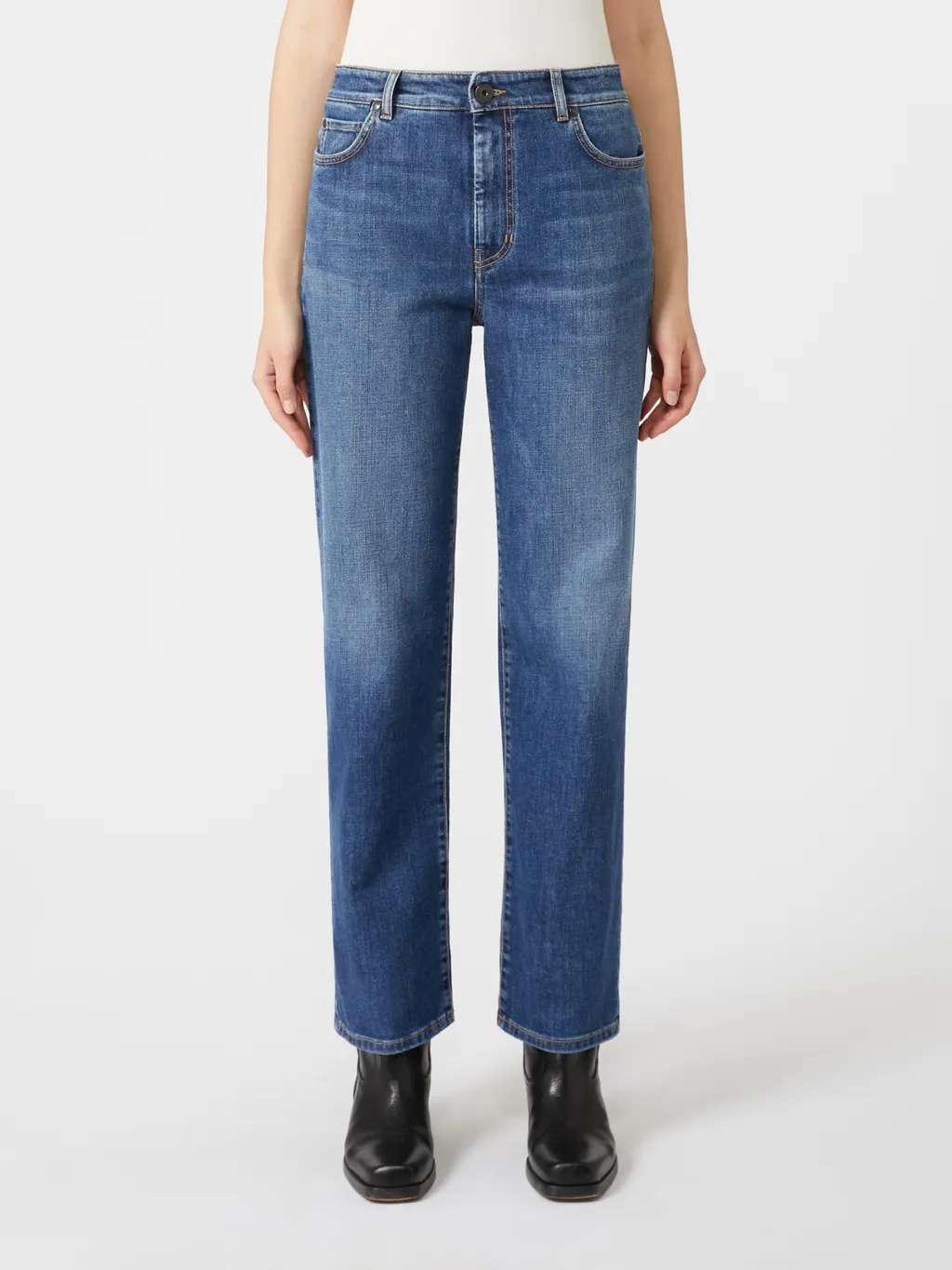 Straight-Fit Denim Jeans