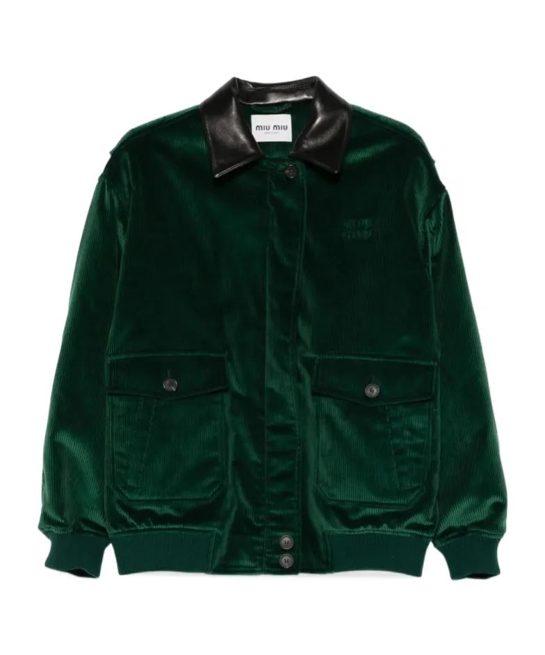 Miu Miu Logo-Detailed Long-Sleeved Coat