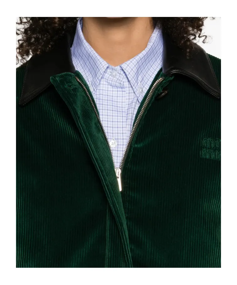 Miu Miu Logo-Detailed Long-Sleeved Coat