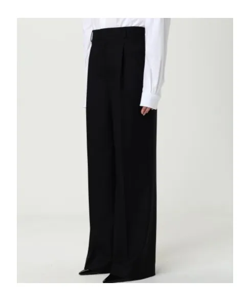 Moschino Pleated Straight-Leg Trousers