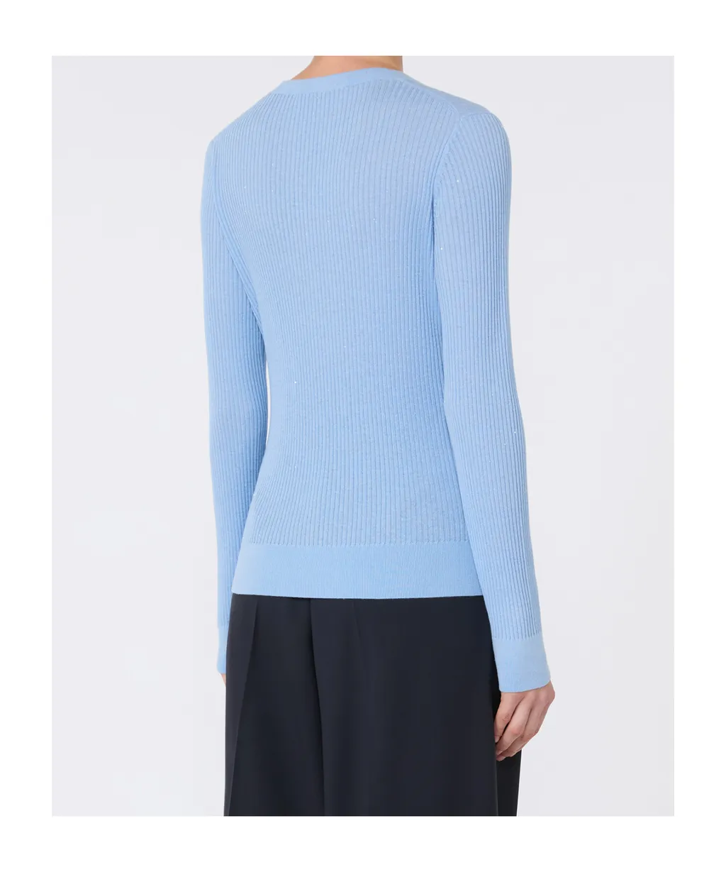 Max Mara Studio Crewneck Ribbed Jumper
