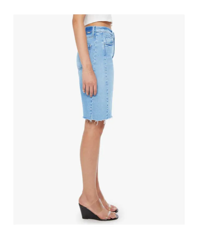 Mother Frayed Hem Denim Shorts