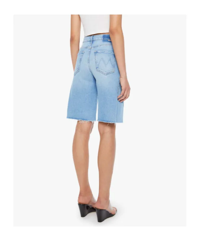 Mother Frayed Hem Denim Shorts