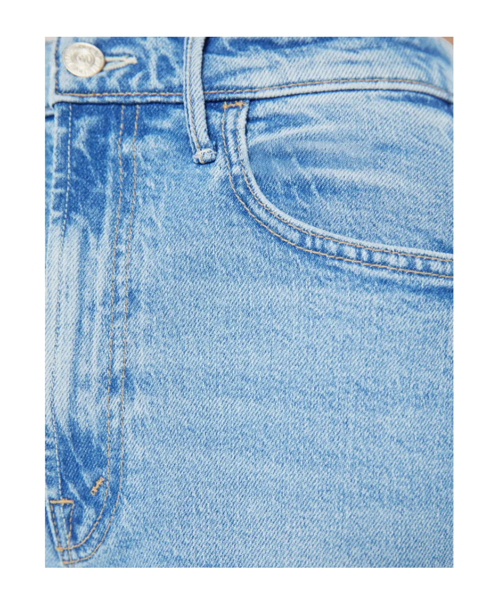 Mother Frayed Hem Denim Shorts