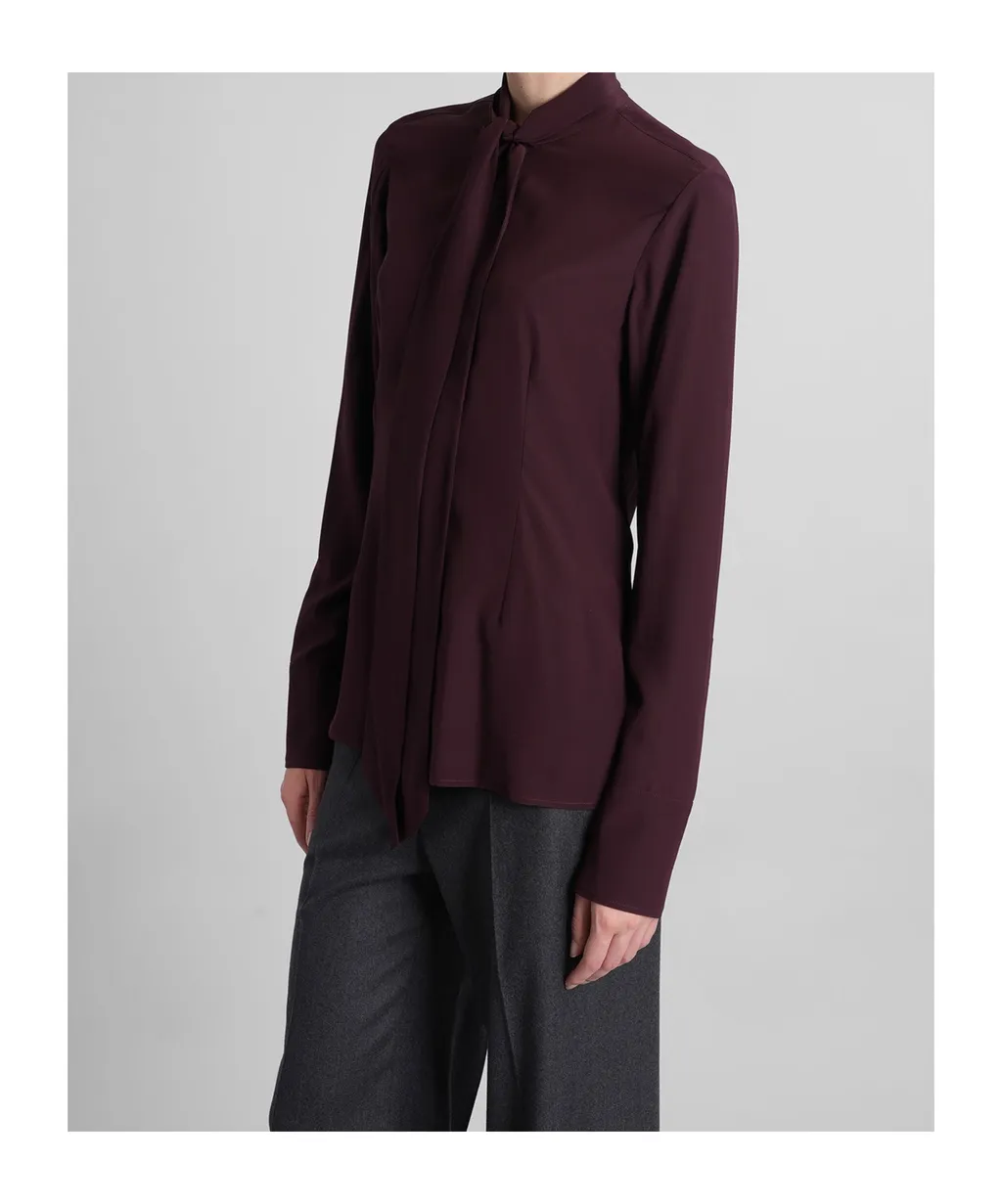 Bow-Tie Silk Shirt