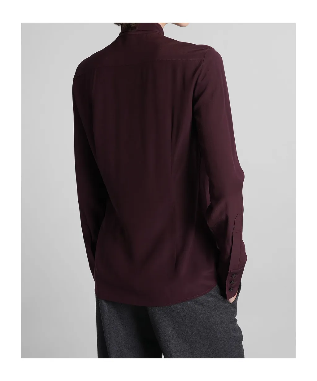 Bow-Tie Silk Shirt
